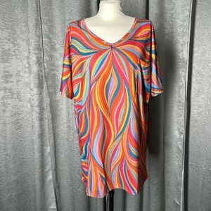 Women’s 3X Unknown Brand Multi/Orange Top or Mini Dress
